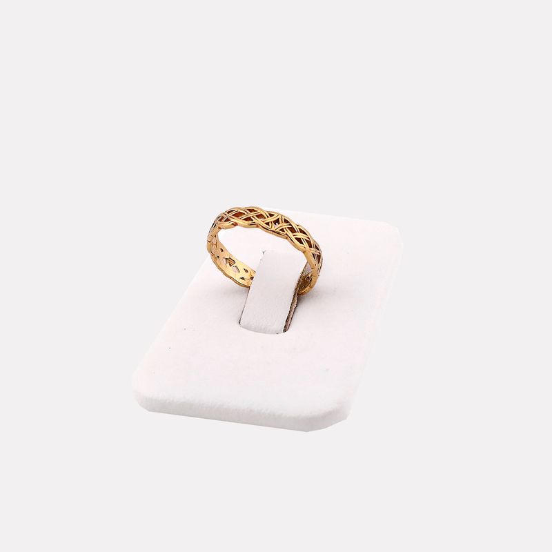 Anillo Tejido  14k 1.8g #5.5